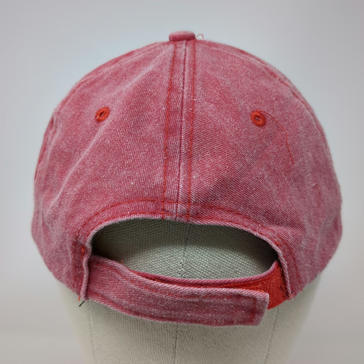 Tsunami Surf Shop Baseball Cap Red One Size Cotton Myrtle Beach SC Strapback Hat