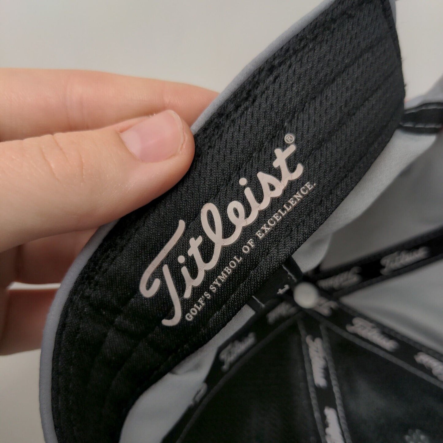 Titleist Slideback Hat Gray One Size Adjustable Embroidered Vent Holes