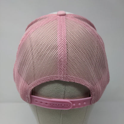 The City of Forks Welcome You Snapback Trucker Hat Pink OS Mesh Back Rope Nissun