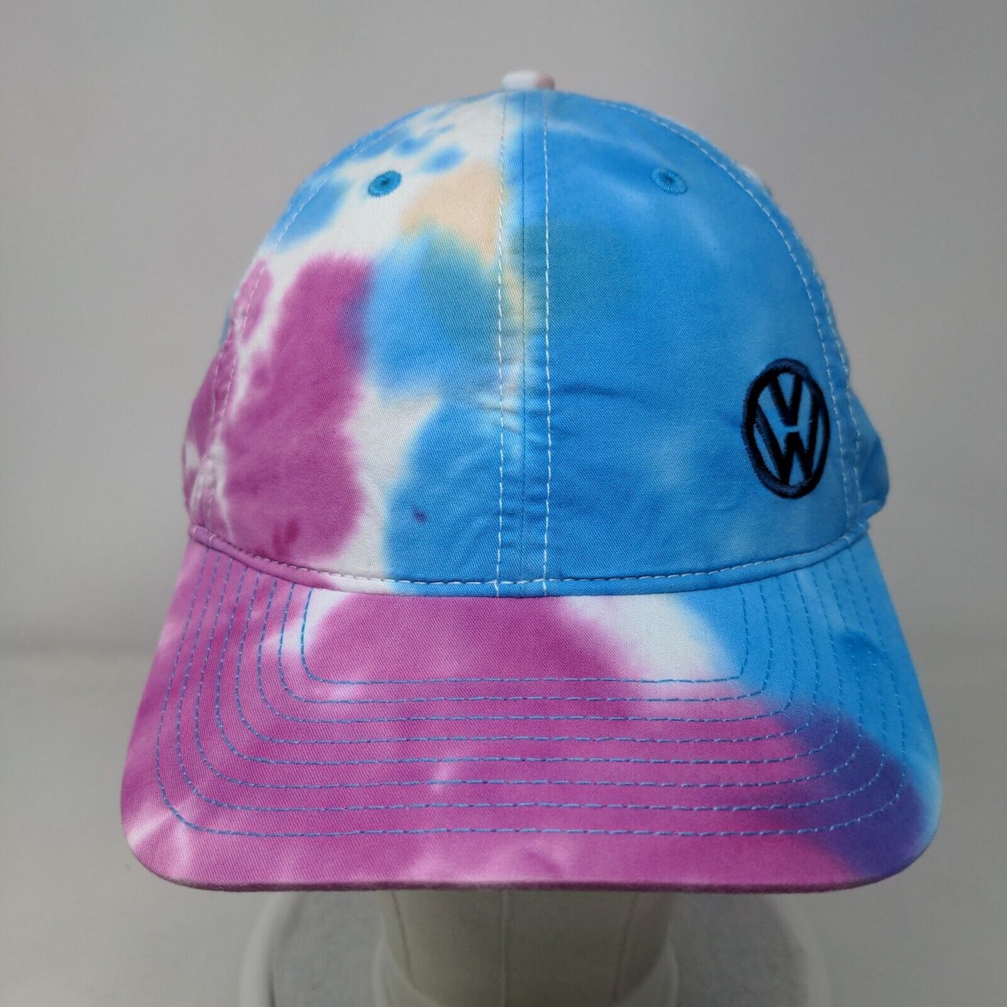 Volkswagen Slideback Hat Multicolor OSFM Adjustable Embroidered Tie Dye The Game