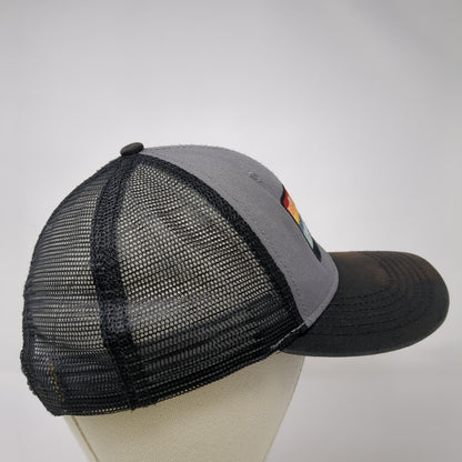 Malibu Club Snapback Trucker Hat Black One Size Mesh Back Blue 84