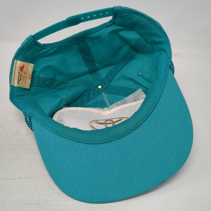 Designer Award Trucker Blue OS Hat Toyota Logo Rope Snapback Auto Car Vintage