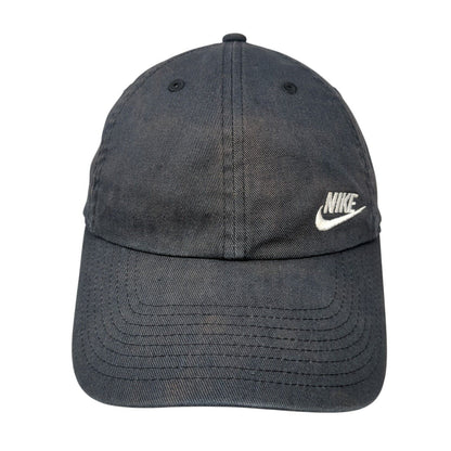 Nike Slideback Hat Black One Size Adjustable Embroidered Heritage86 6 Panel