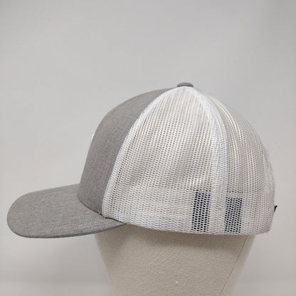 Hurley Snapback Trucker Hat Gray OSFA Adjustable Mesh Back The Classics Yupoong