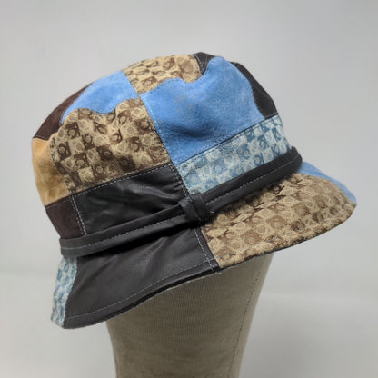 Liz Claiborne Women's Bucket Hat Multicolor Boho Patchwork Pattern