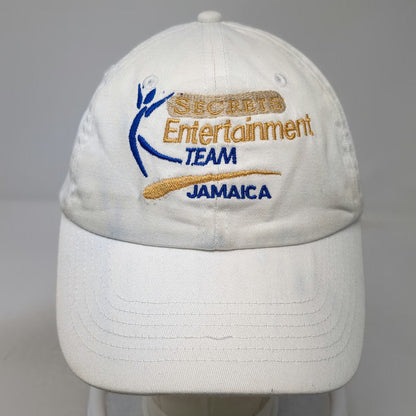 White One Size Baseball Cap Secrets Entertainment Team Jamaica Strapback Hat