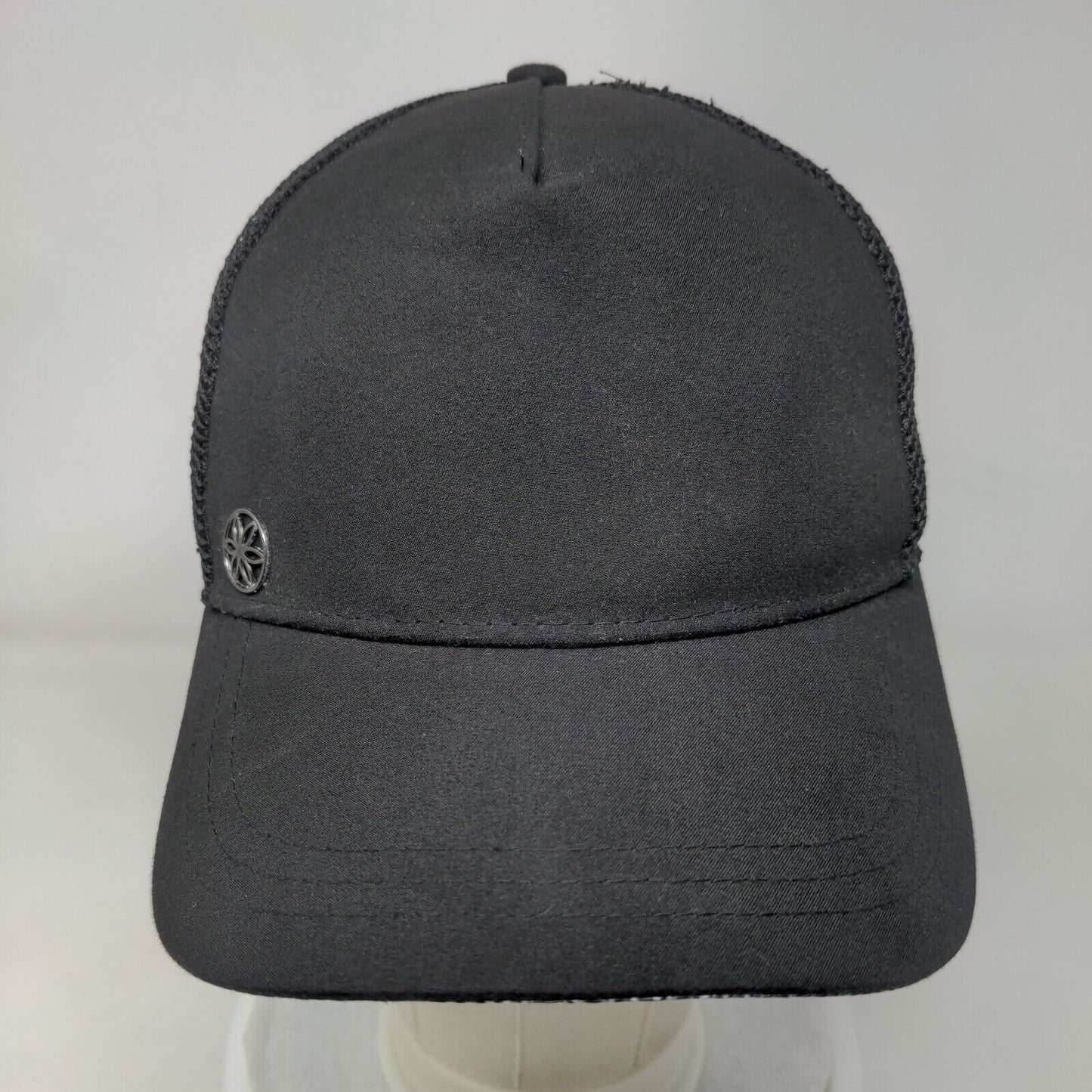 Gaiam Snapback Mesh Back Trucker Hat Black One Size Solid Adjustable