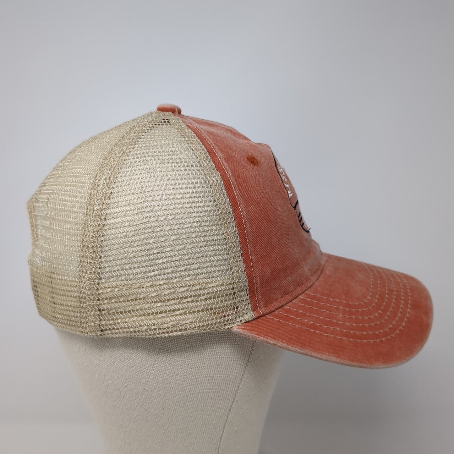 Mission Beach Trucker Hat Orange One Size Adjustable Mesh Back Salt Creek
