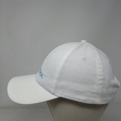 Vitamin Sea Strapback Hat White OSFM Adjustable Embroidered 6 Panel Cotton