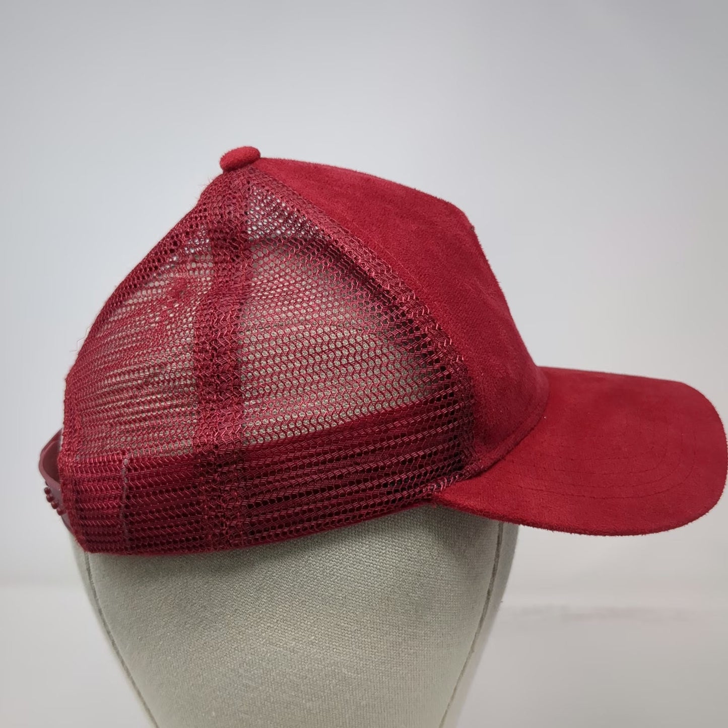 Vice Girls Red One Size Graphic Mesh Back Trucker Snapback Embroidery Suede Hat
