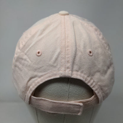 Unbranded Strapback Hat Pink OSFM Adjustable 6 Panel Vent Holes Blank