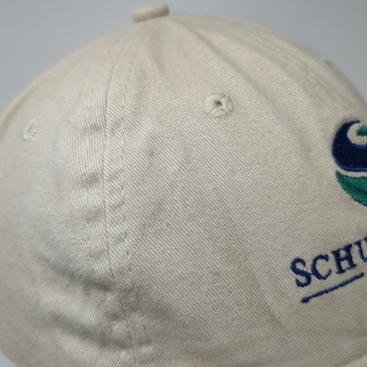 Queensboro Baseball Cap Beige One Size Schur Success Group Logo Adjustable Hat