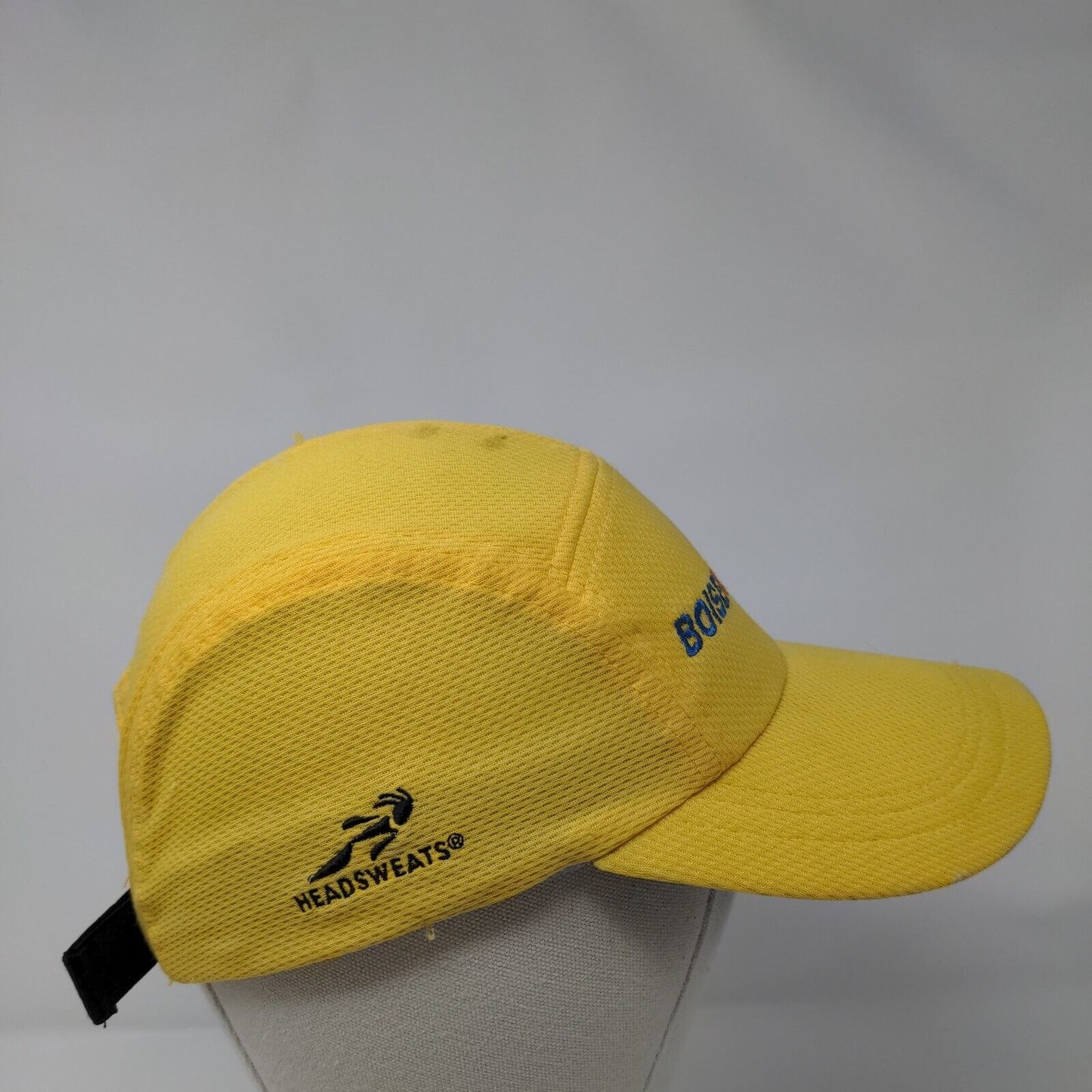 Boise Run Walk Strapback 5 Panel Hat Yellow One Size Embroidered