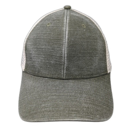 American Needle Trucker Hat Green One Size Mesh Back Snapback Blank Cotton Hat