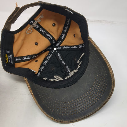 Cabela's Baseball Cap Brown OSFM Gonzales Louisiana Embroidered Strapback Hat