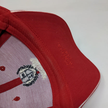 Prescott Golf Club Strapback Hat Red One Size Embroidered Vent Holes