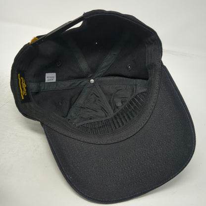 Seager Company 5 Panel Hat Black One Size Snapback Cotton Patch Logo