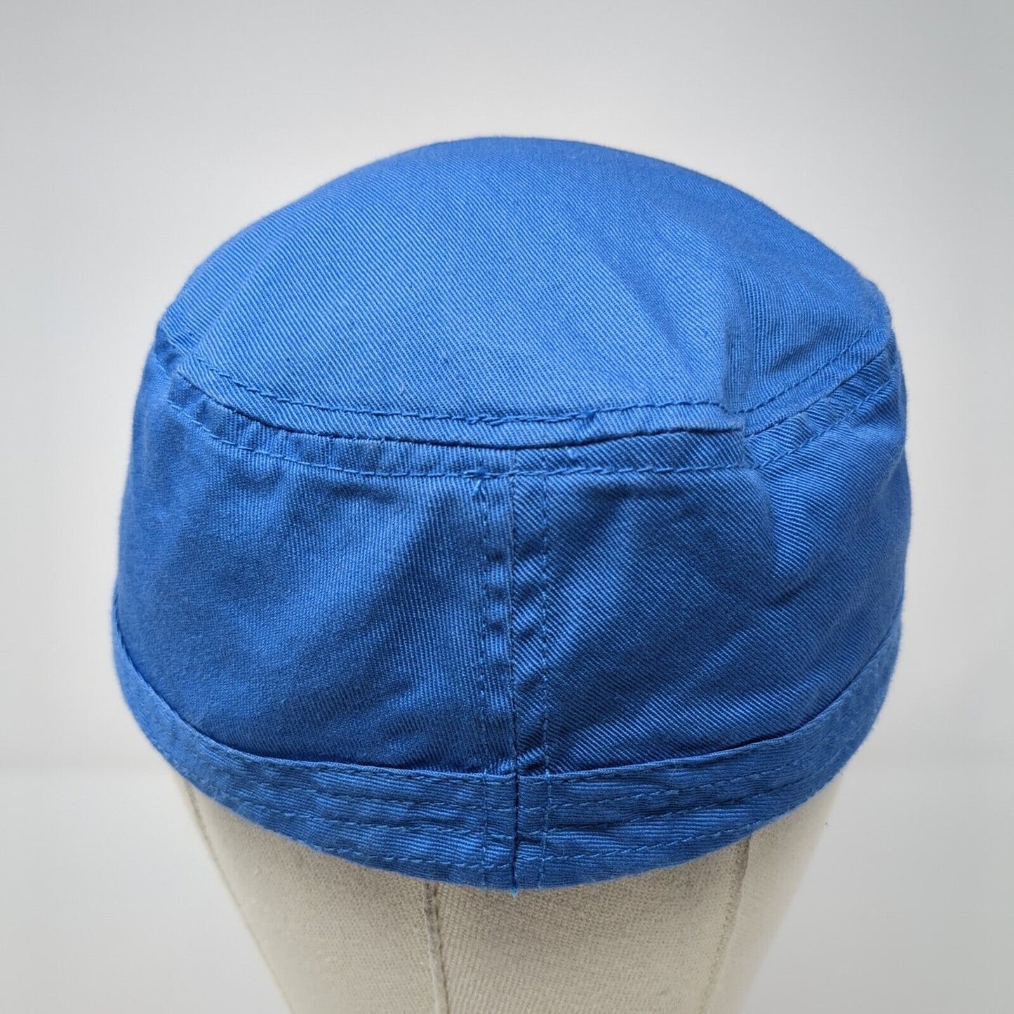 J. Linderberg Cadet Army Cap Blue Medium Lightweight Emblem Blank Cotton