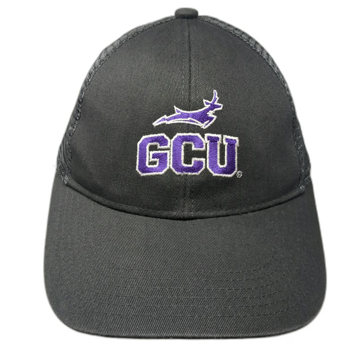 GCU Antelopes NCAA Port Authority Baseball Cap Gray OSFM Mesh Back Strapback Hat