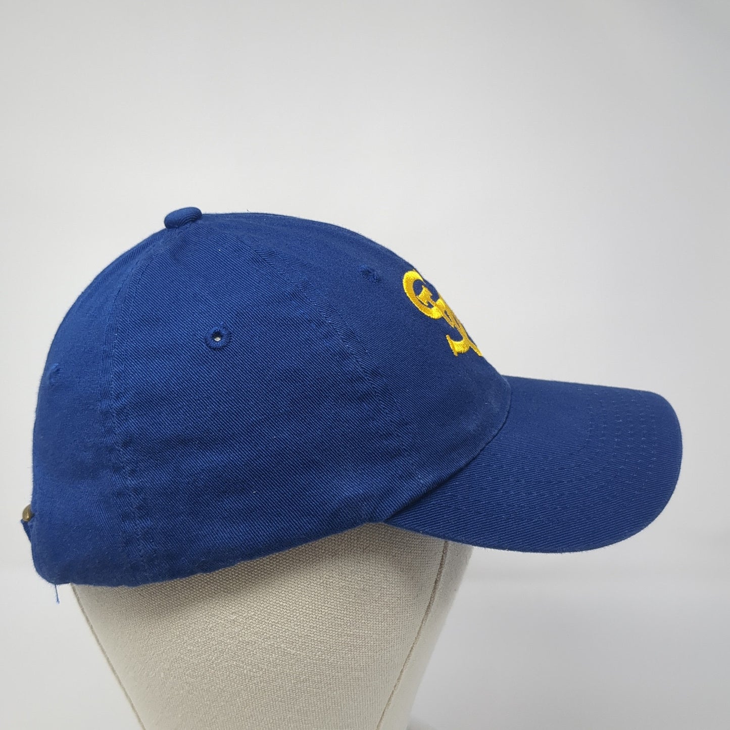 STC Slideback Baseball Cap Blue Small Fit Adjustable Embroidered 6 Panel Cotton