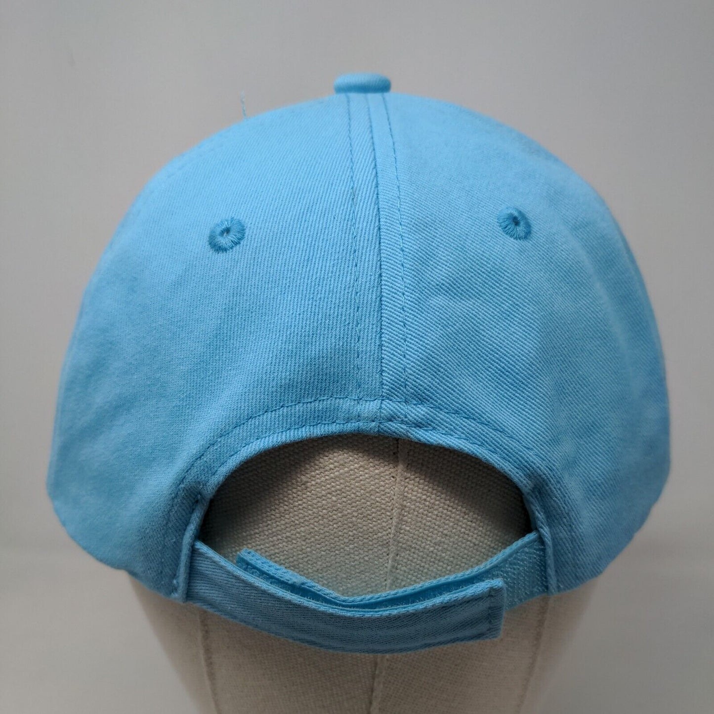 A&F Men's Strapback Hat Blue 100% Cotton Embroidered Shark Logo