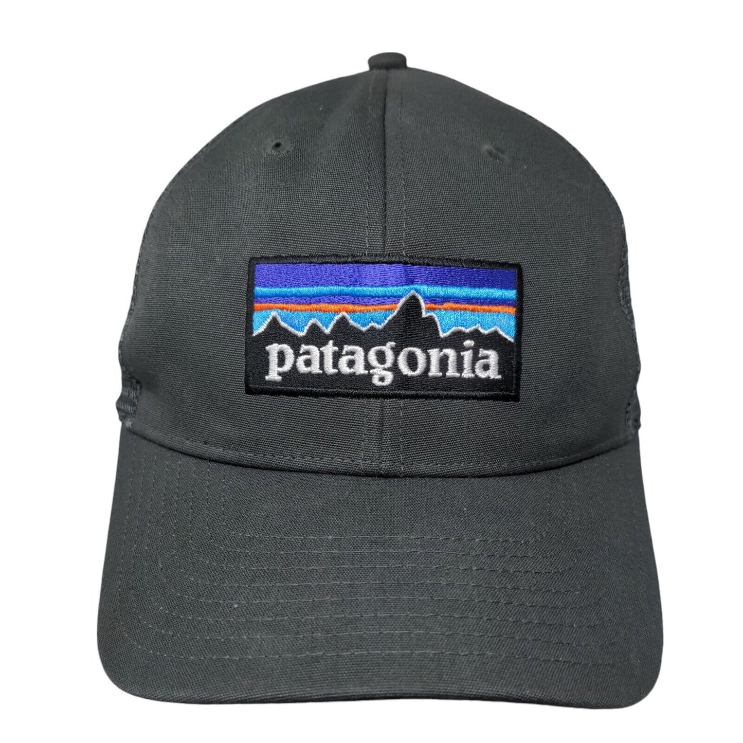 Patagonia Snapback Trucker Hat Gray ALL Adjustable Embroidered Mesh Back