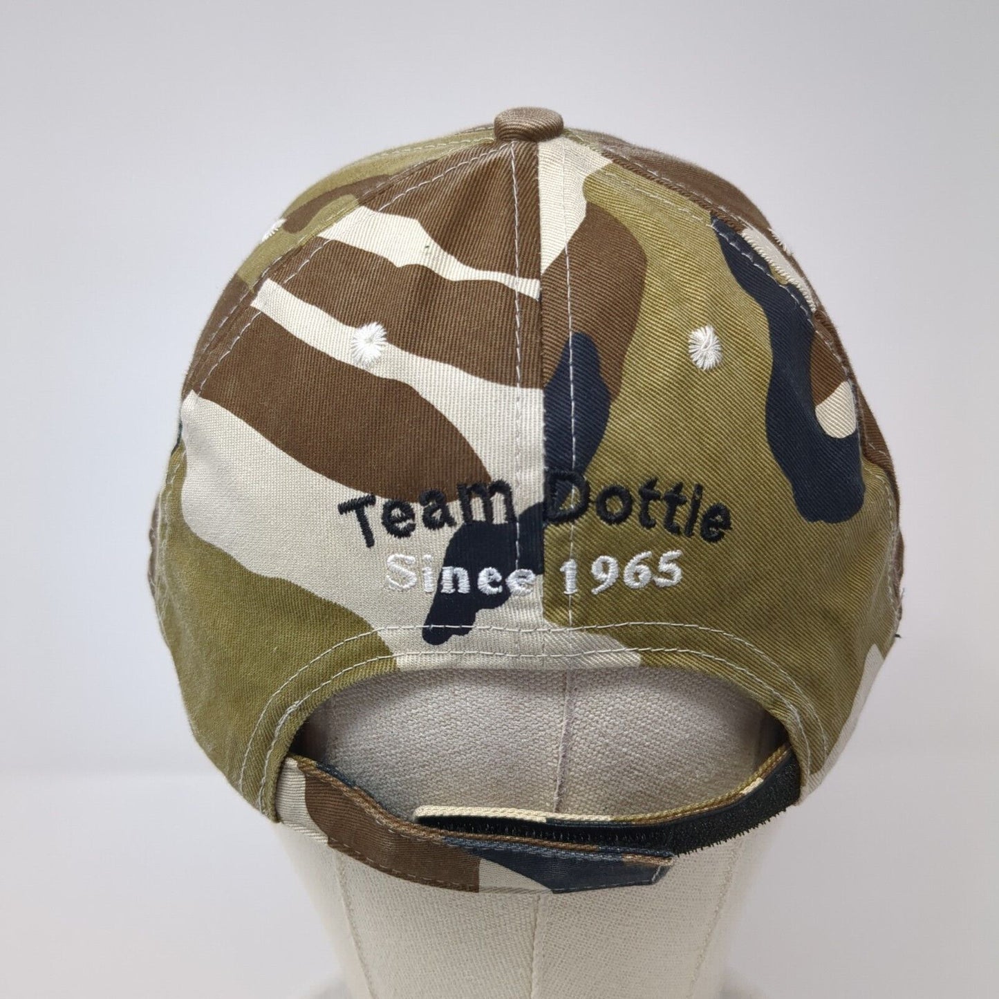 L.H. Dottie Company Strapback Hat Camouflage One Size Adjustable Embroidered