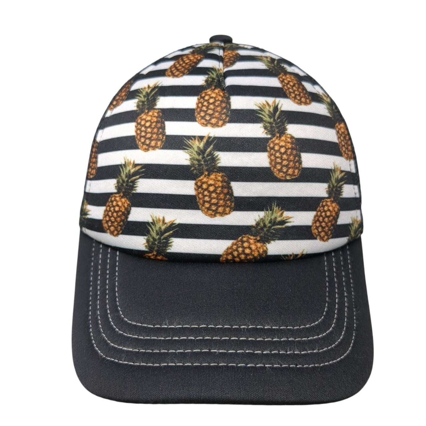 Pineapple Snapback Trucker Hat Multicolor One Size Adjustable Mesh Back 6 Panel