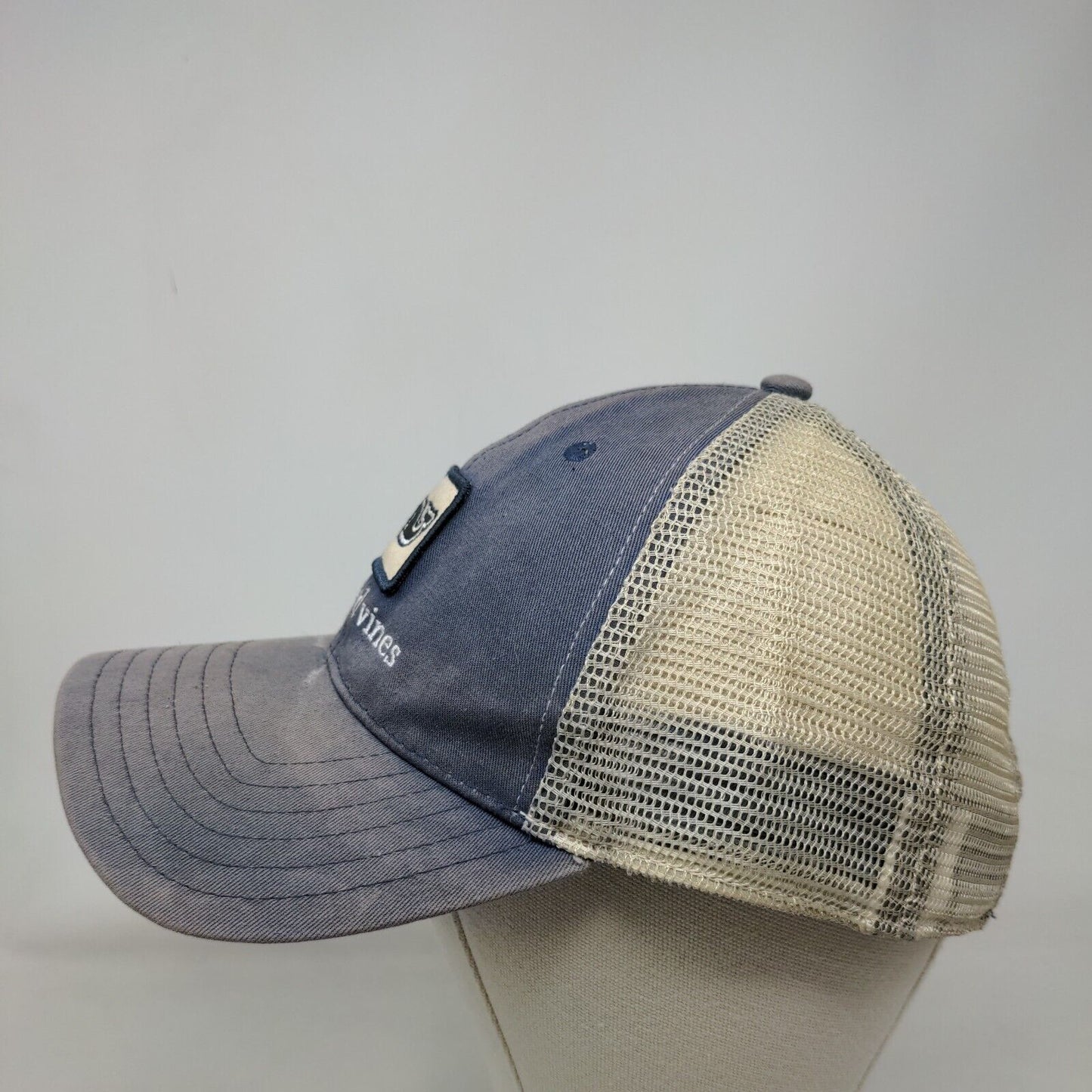 Vineyard Vines Strapback Mesh Back Trucker Hat Blue One Size Colorblock