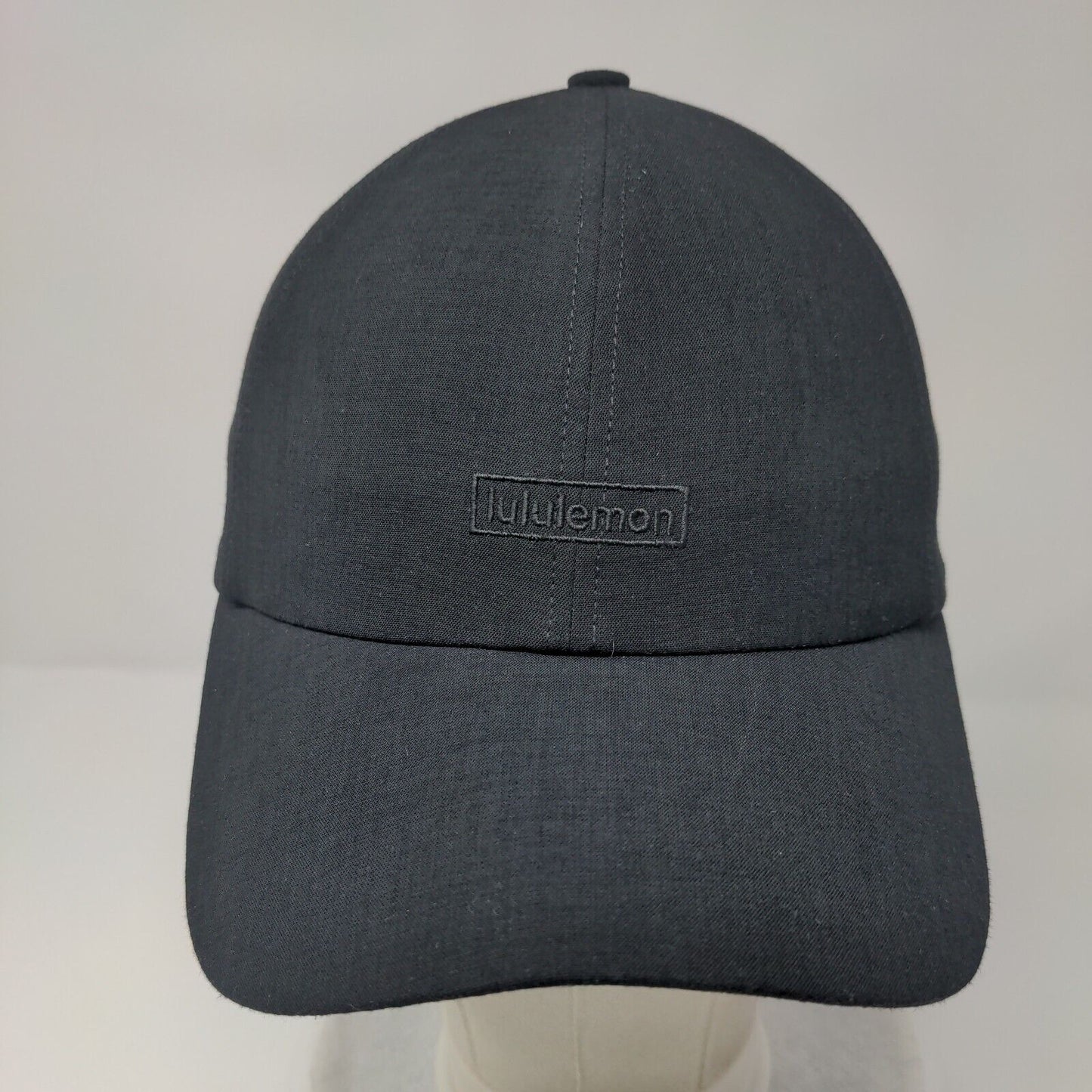 Lululemon Slideback Hat Black OSFA Adjustable Embroidered 6 Panel