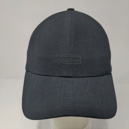 Lululemon Slideback Hat Black OSFA Adjustable Embroidered 6 Panel