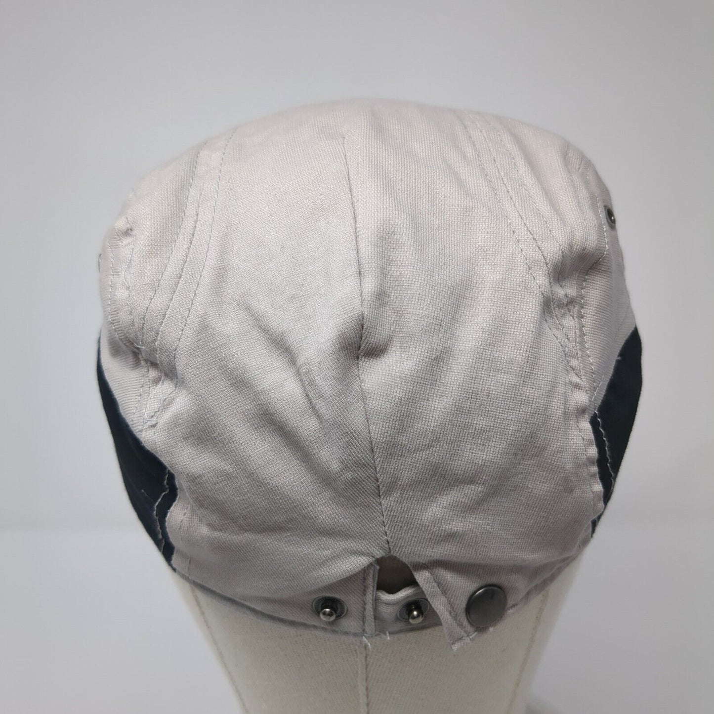 Water Ink In Show Newsboy Cap Gray One Size Adjustable Breathable Blank