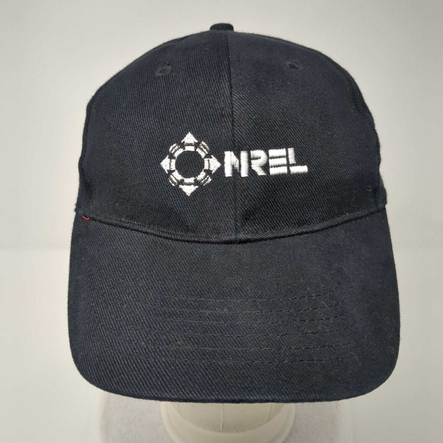 Onrel Slideback Hat Black OSFA Adjustable Embroidered Port & Company Cotton