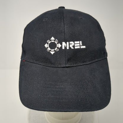 Onrel Slideback Hat Black OSFA Adjustable Embroidered Port & Company Cotton