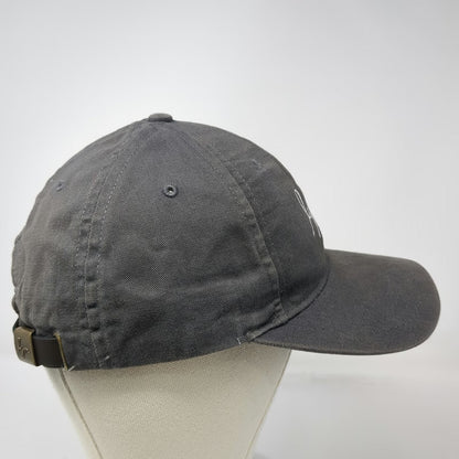 Love Your Melon Baseball Cap Gray One Size Leather Strap Made in USA lym Hat