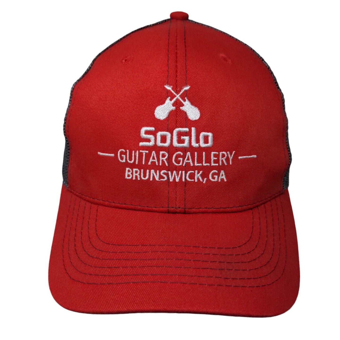 SoGlo Guitar Gallery Snapback Mesh Back Trucker Hat Multi One Size Hit Wear