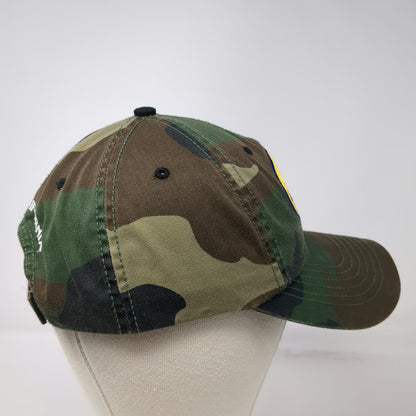 Jack's Camo Baseball Cap Green One Size Bishop California Logo Embroidered Hat