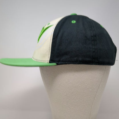 Mountain Dew Hat Snapback White Green Black One Size Embroidered Logo Cotton