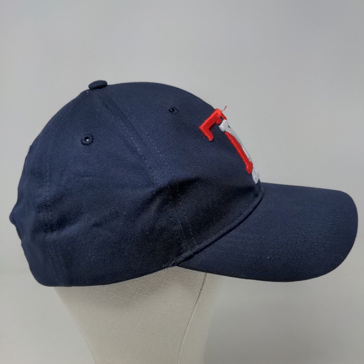 Robin Ruth Men's Strapback Hat Blue Adjustable Embroidered TX Logo Cotton