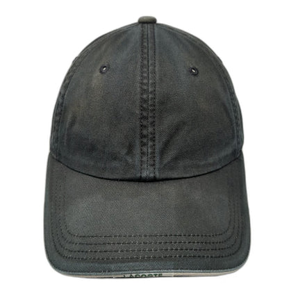 Lacoste Baseball Cap Black One Size Adjustable Slideback Cotton Hat Logo Design