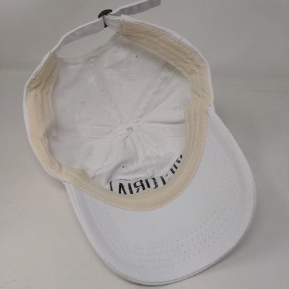 Victoria Sport Slideback Hat White One Size Embroidered Vent Holes