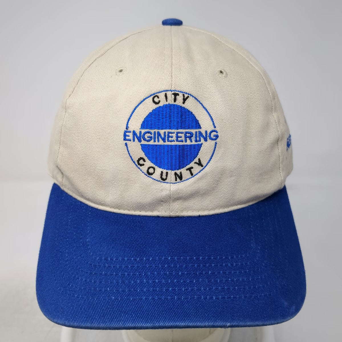 Richardson Baseball Cap Beige Blue One Size Holladay Engineering Strapback Hat
