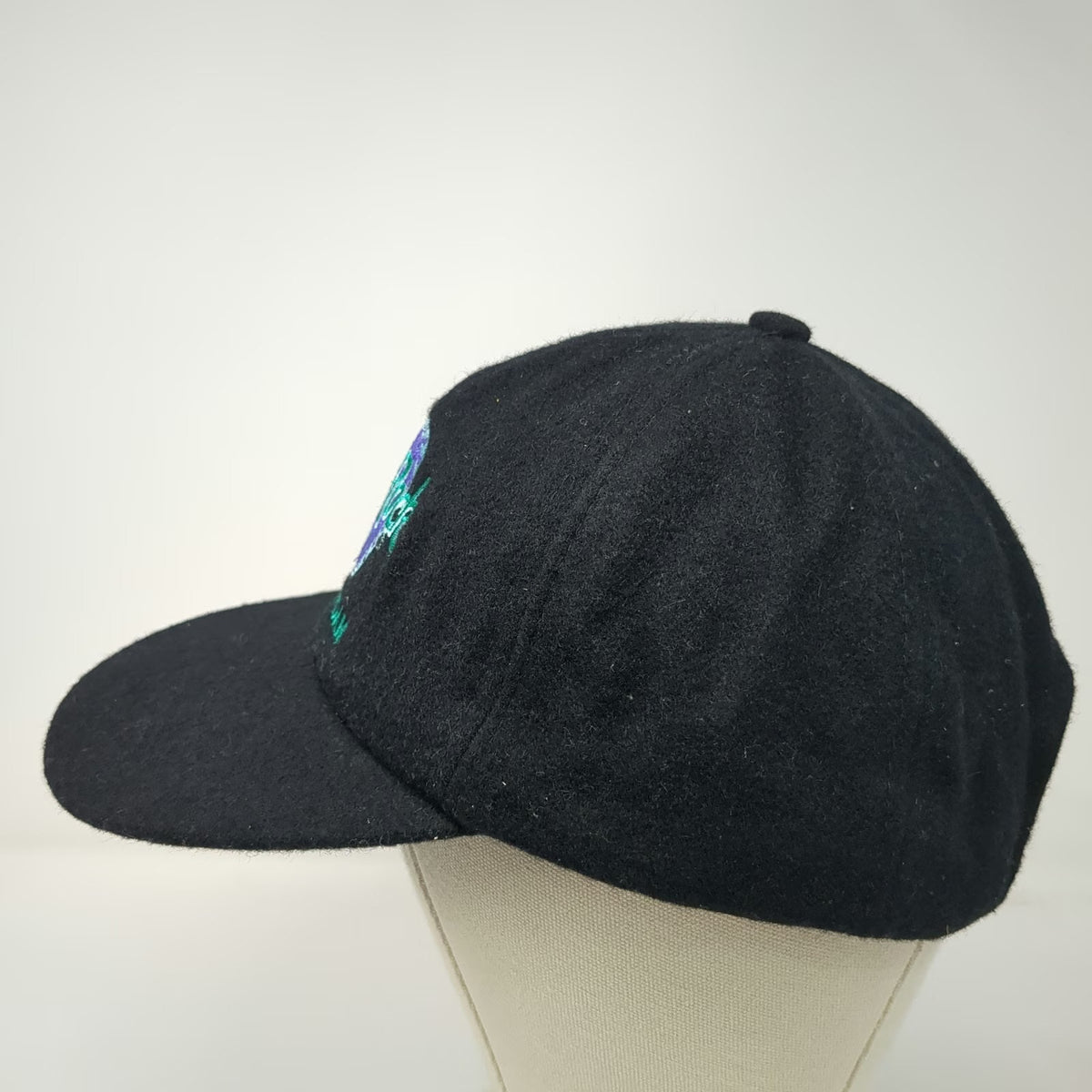 Hard Rock Cafe Baseball Cap Black One Size Amsterdam Wool Slideback Logo Hat