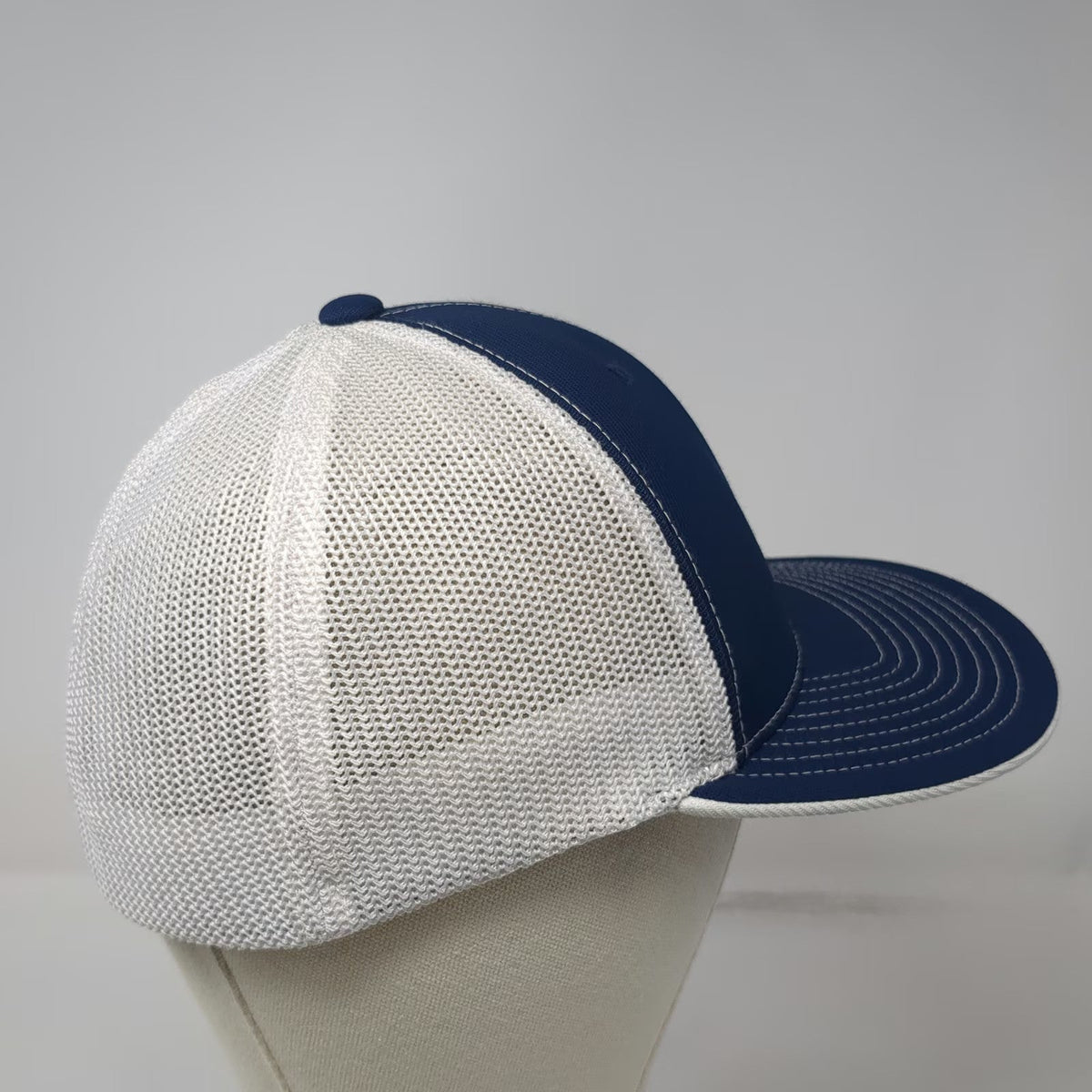 Pacific Headwear Blue Baseball Cap 7 3/8 Hat Roth Ag Construction Equipment Mesh