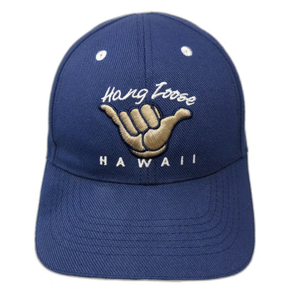 Sam's Cap Baseball Cap Blue One Size Hawaii Shaka Hang Loose Acrylic Hat