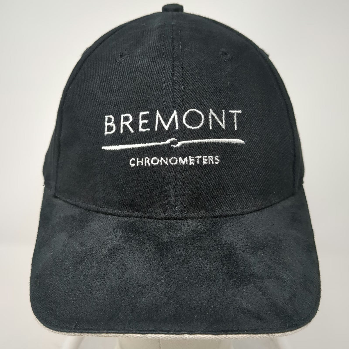 Bremont Baseball Cap Black One Size Suede Brim Embroidered Chronometers Hat