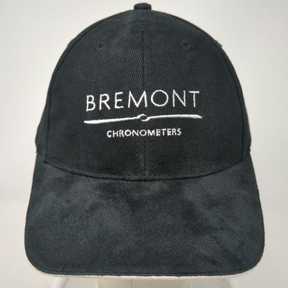 Bremont Baseball Cap Black One Size Suede Brim Embroidered Chronometers Hat