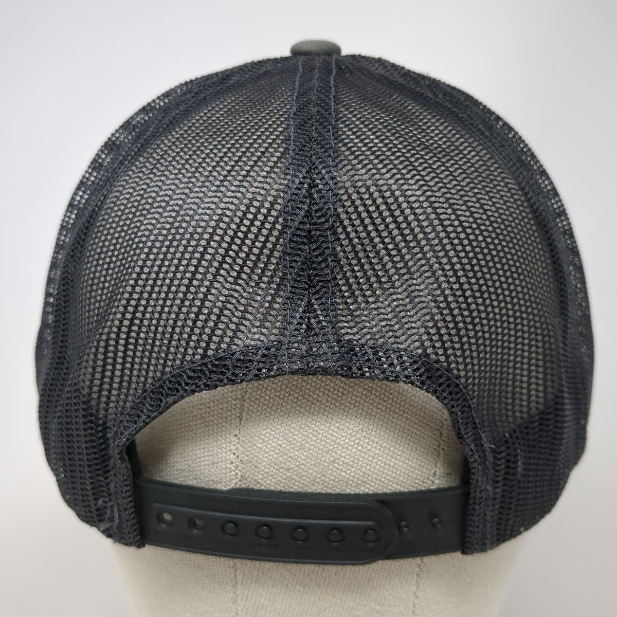 Teton Gravity Research Trucker Hat Gray OSFM Mesh Snapback Flat Brim Mountains