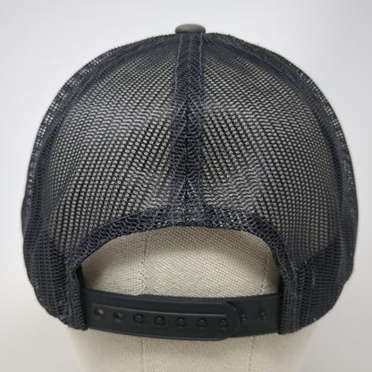 Teton Gravity Research Trucker Hat Gray OSFM Mesh Snapback Flat Brim Mountains