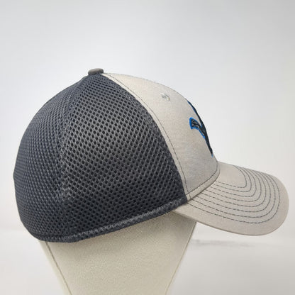 New Era Detroit Lions NFL Baseball Cap Gray L 39THIRTY Mesh Embroidered Logo